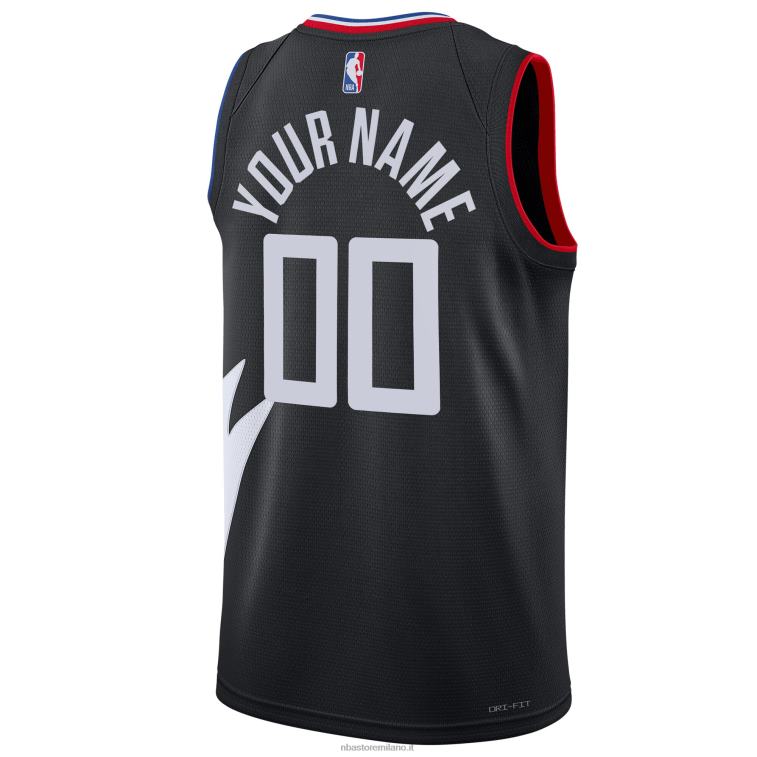 NBA 00F2L2338 la clippers jordan marca maglia nera swingman personalizzata