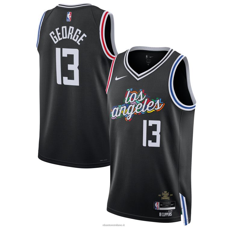 NBA 00F2L7456 la clippers paul george nike maglia swingman nera