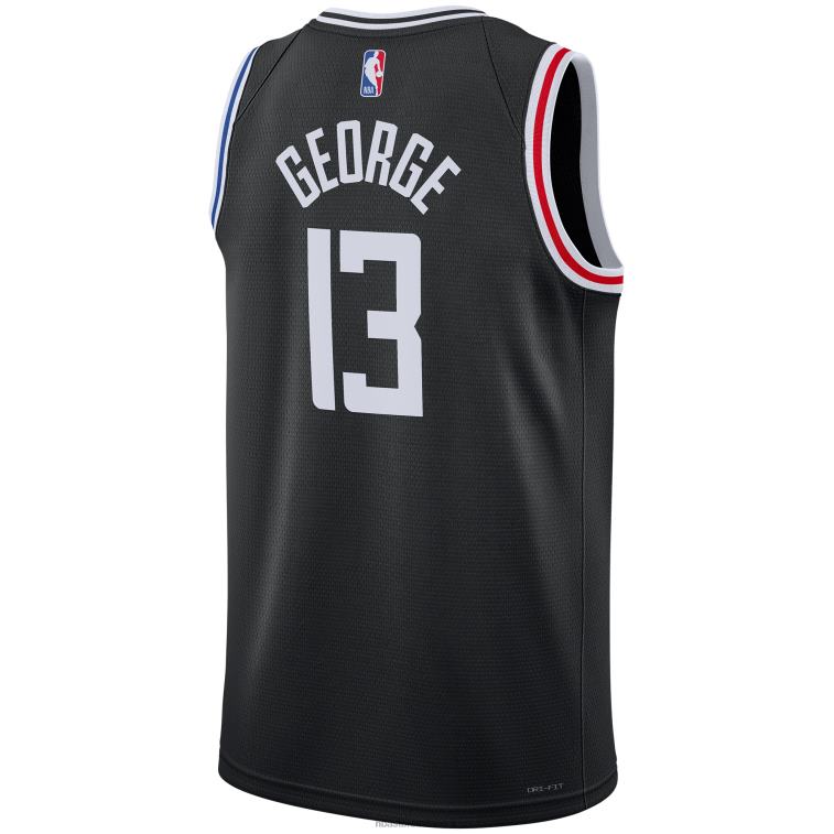 NBA 00F2L7456 la clippers paul george nike maglia swingman nera