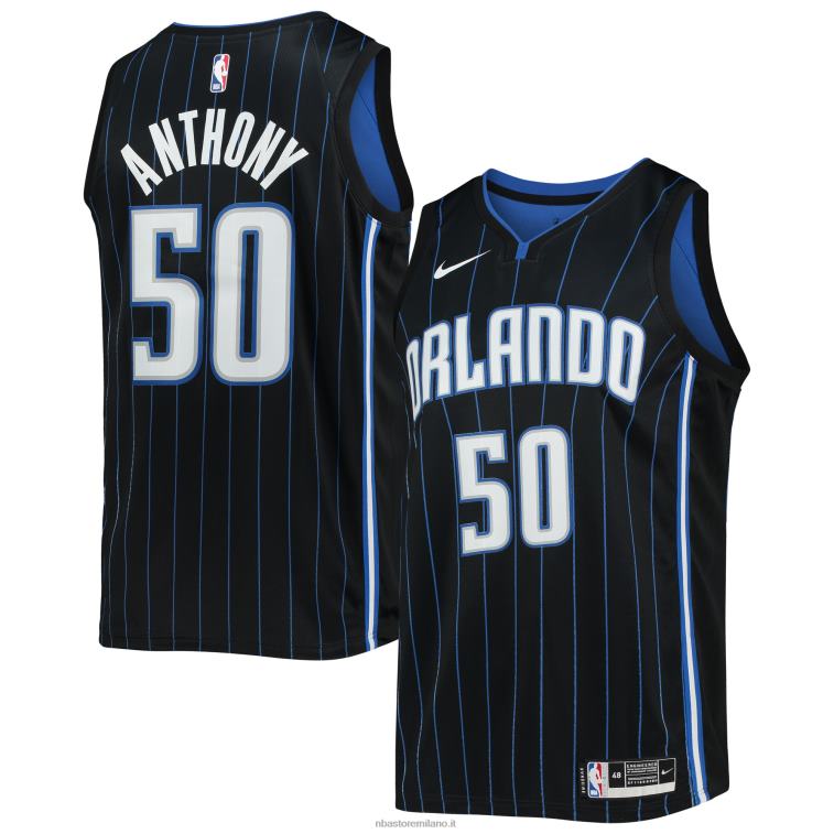 NBA 00F2L12277 maglia nera swingman orlando magic cole anthony nike
