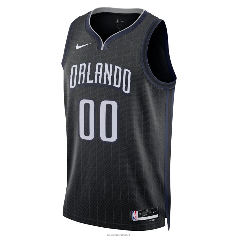 NBA 00F2L1567 orlando magic nike maglia nera swingman personalizzata