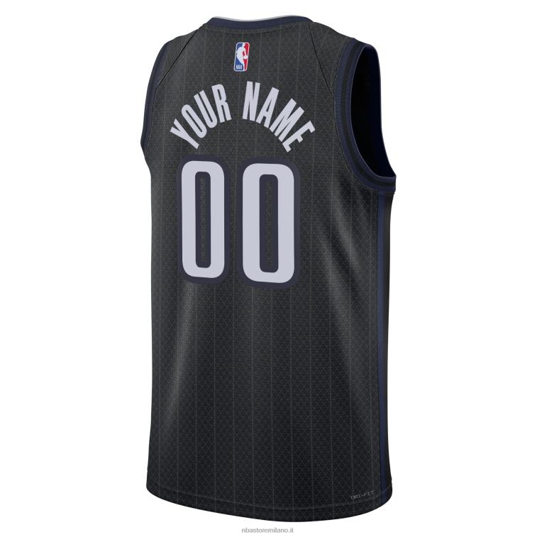 NBA 00F2L1567 orlando magic nike maglia nera swingman personalizzata