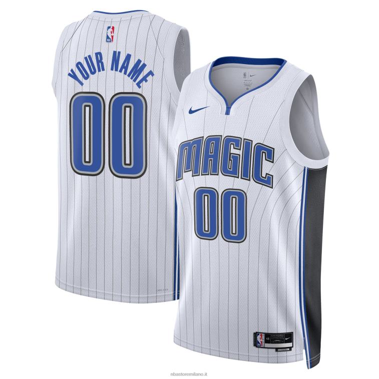 NBA 00F2L7703 orlando magic nike maglia bianca swingman personalizzata