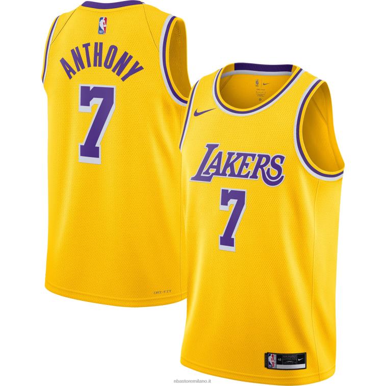NBA 00F2L11500 maglia los angeles lakers carmelo anthony nike oro swingman