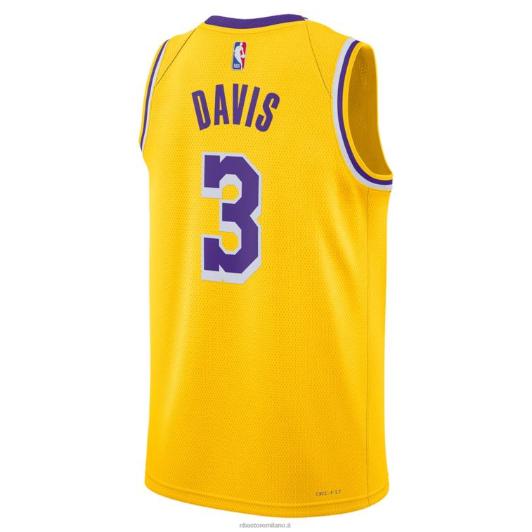 NBA 00F2L2824 los angeles lakers anthony davis maglia swingman oro nike