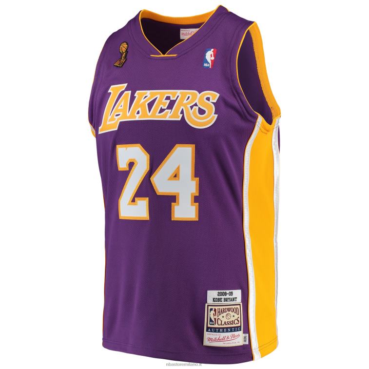 NBA 00F2L2927 kobe ​​bryant los angeles lakers mitchell & ness hardwood classics maglia autentica - viola