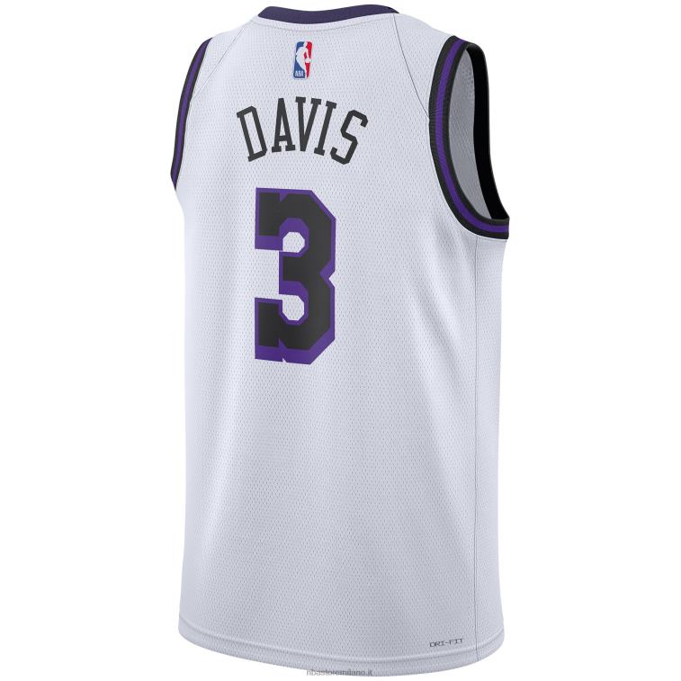 NBA 00F2L542 los angeles lakers anthony davis nike maglia bianca swingman
