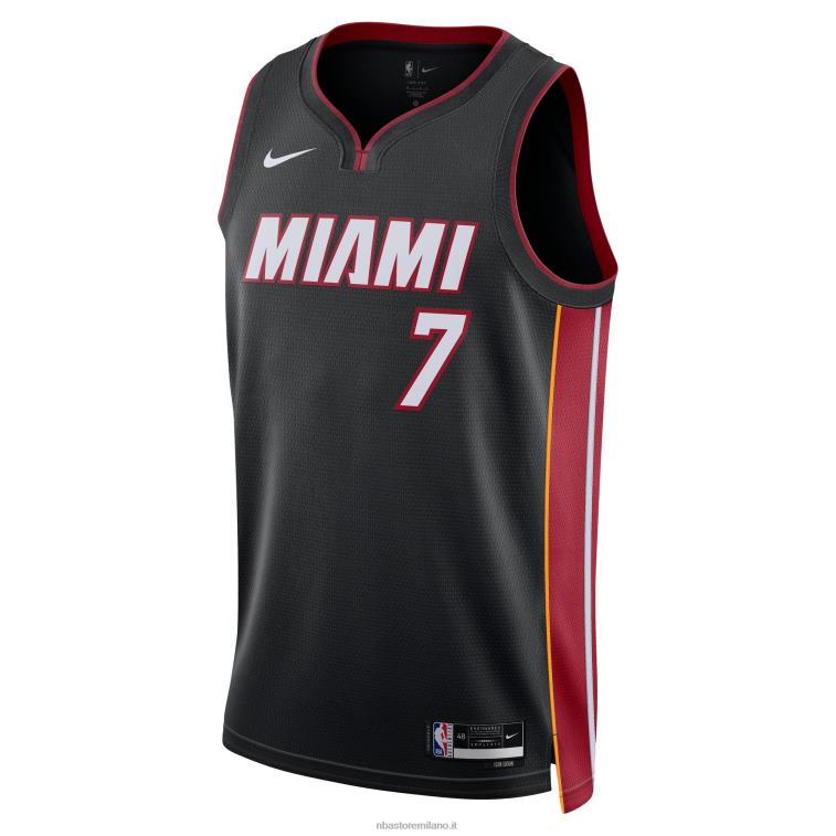 NBA 00F2L11653 maglia swingman nera kyle lowry nike dei miami heat