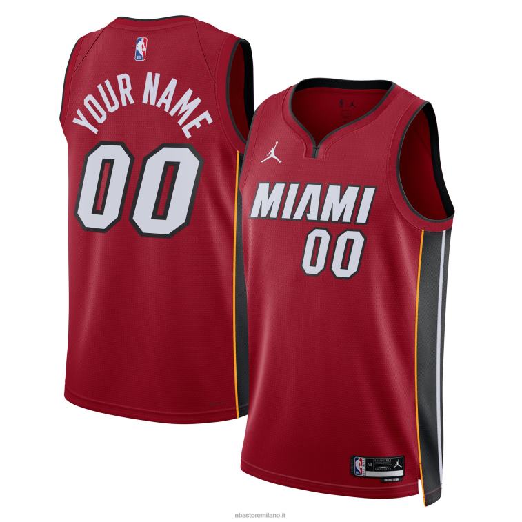 NBA 00F2L4702 maglia personalizzata swingman rossa marchio miami heat jordan