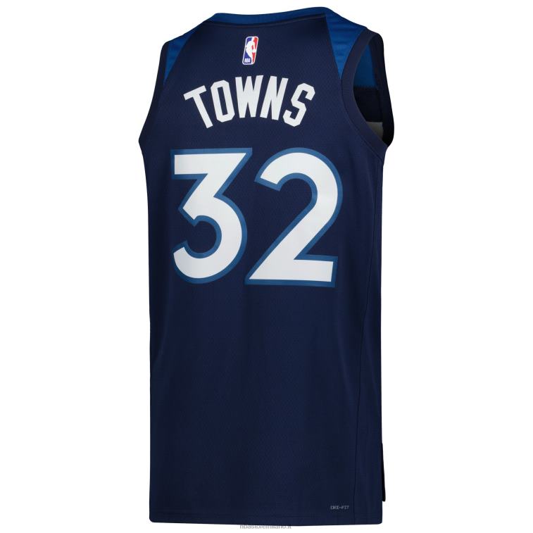 NBA 00F2L14851 Minnesota Timberwolves Karl-Anthony Town Nike Navy Swingman Jersey