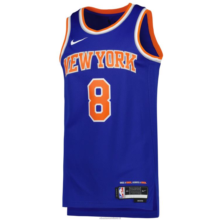 NBA 00F2L10553 new york knicks kemba walker nike maglia blu swingman
