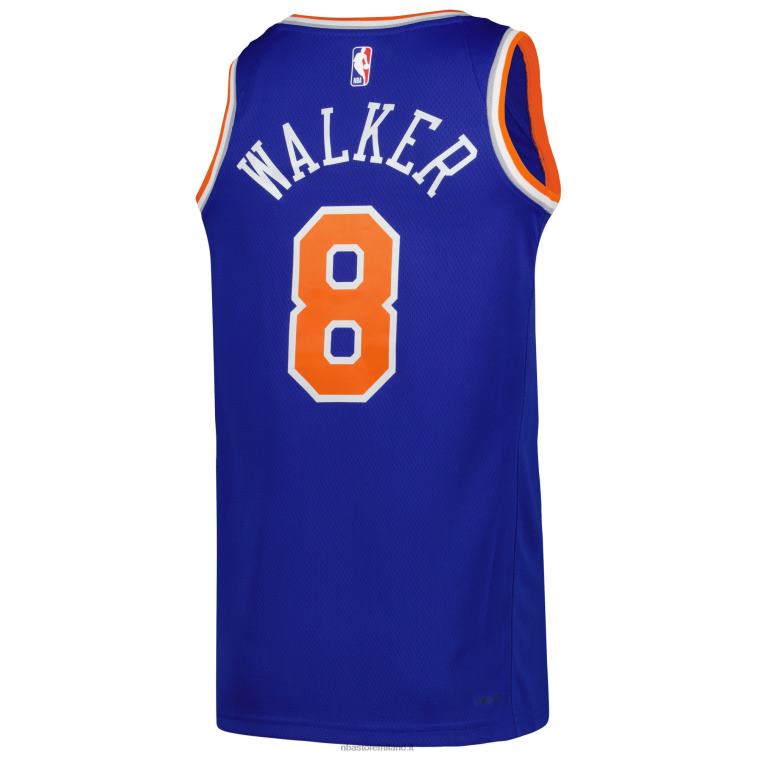 NBA 00F2L10553 new york knicks kemba walker nike maglia blu swingman