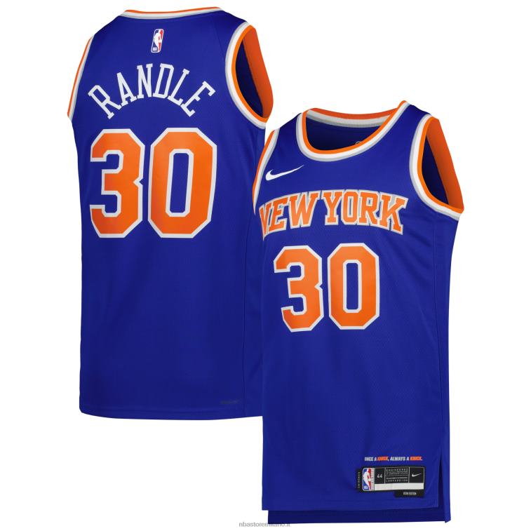 NBA 00F2L189 julius randle dei new york knicks maglia nike blu swingman