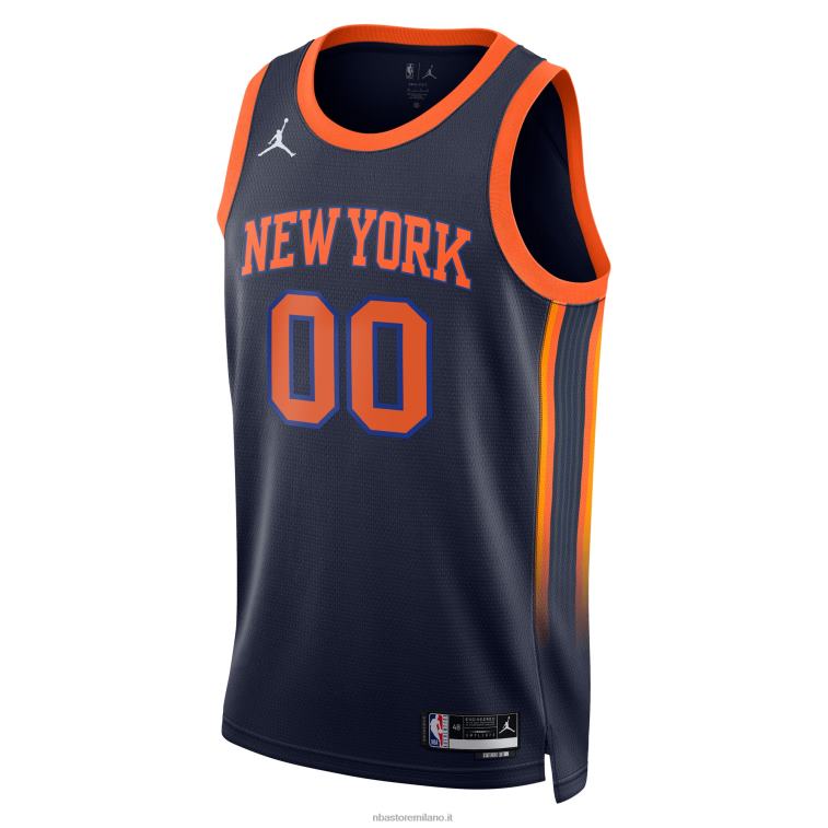 NBA 00F2L227 New York Knicks Jordan Brand Navy Swingman Maglia Personalizzata