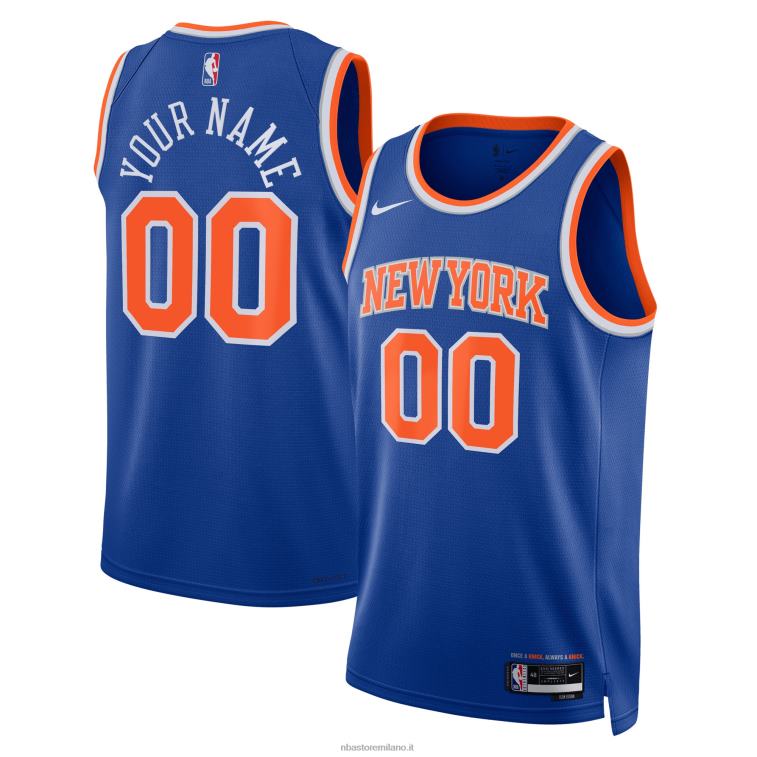 NBA 00F2L230 Maglia New York Knicks Nike Blue Swingman Personalizzata