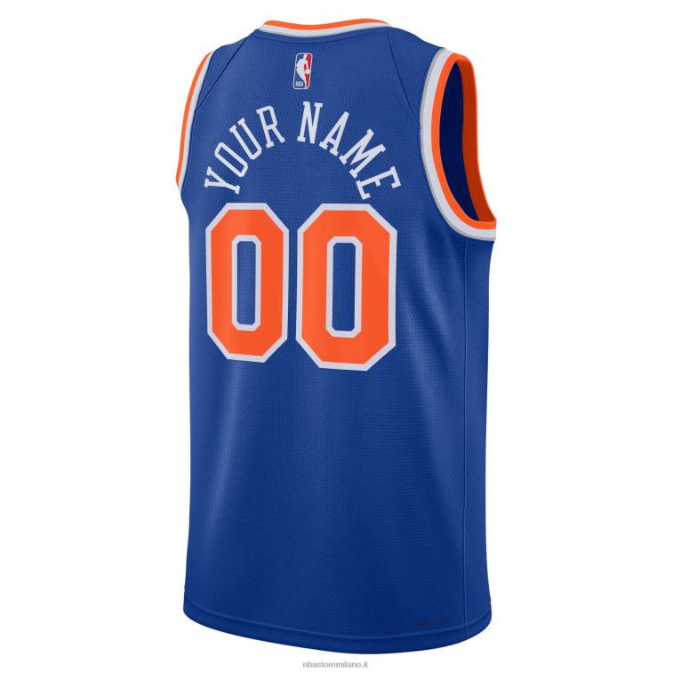 NBA 00F2L230 Maglia New York Knicks Nike Blue Swingman Personalizzata