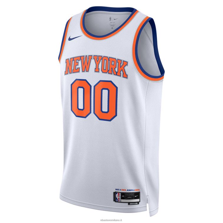 NBA 00F2L4796 maglia personalizzata swingman bianca dei new york knicks nike
