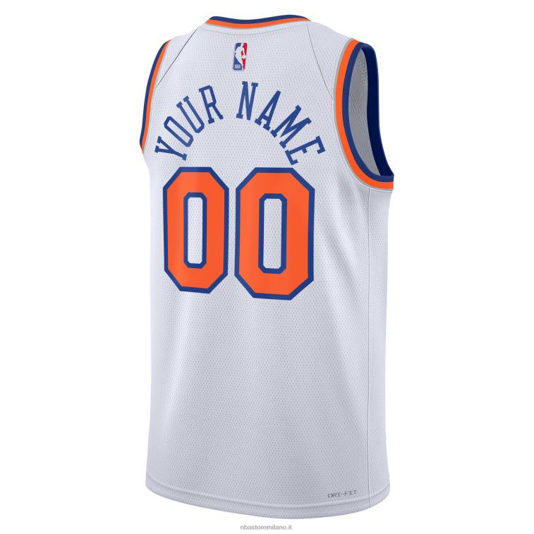 NBA 00F2L4796 maglia personalizzata swingman bianca dei new york knicks nike