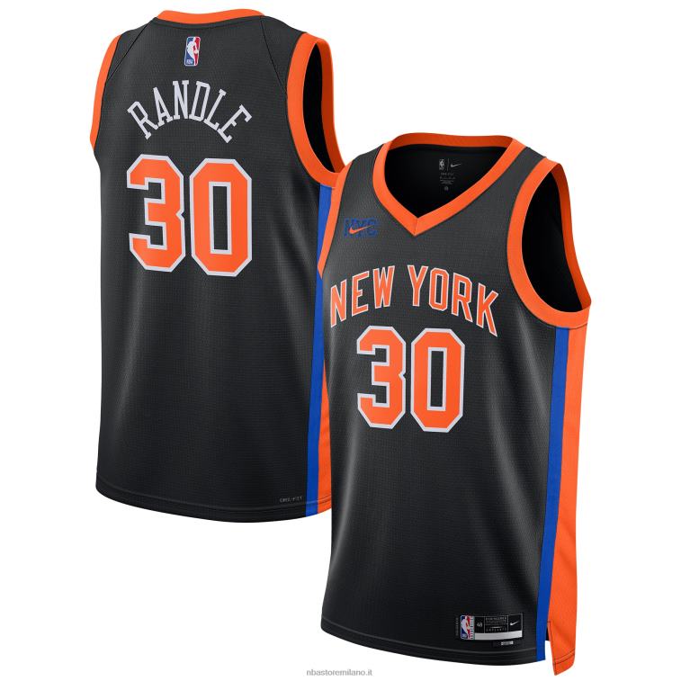NBA 00F2L551 julius randle dei new york knicks maglia nera swingman nike