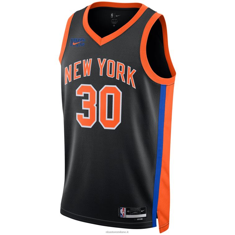 NBA 00F2L551 julius randle dei new york knicks maglia nera swingman nike