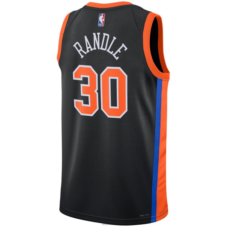 NBA 00F2L551 julius randle dei new york knicks maglia nera swingman nike