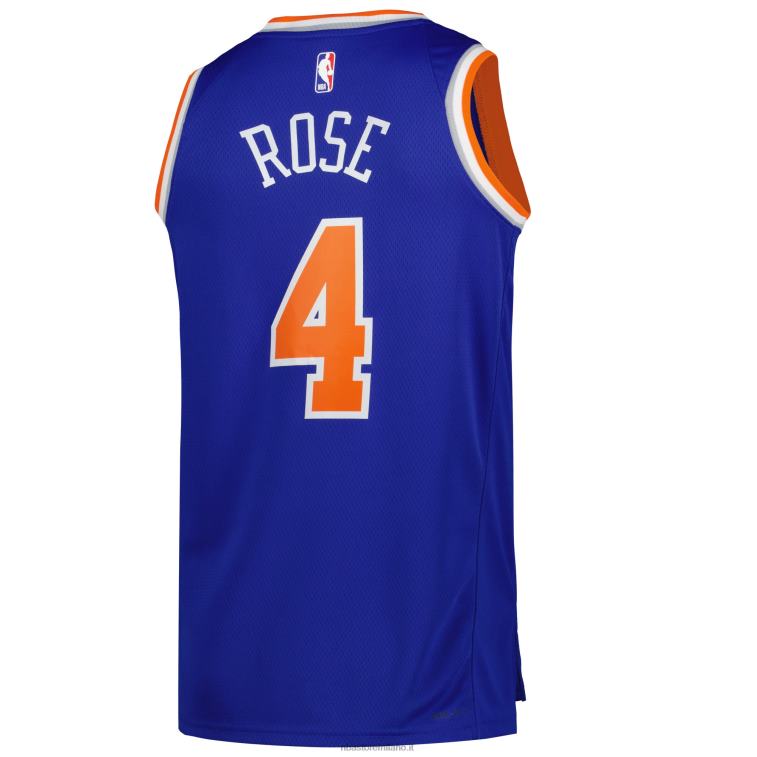 NBA 00F2L6549 new york knicks derrick rose nike maglia blu swingman