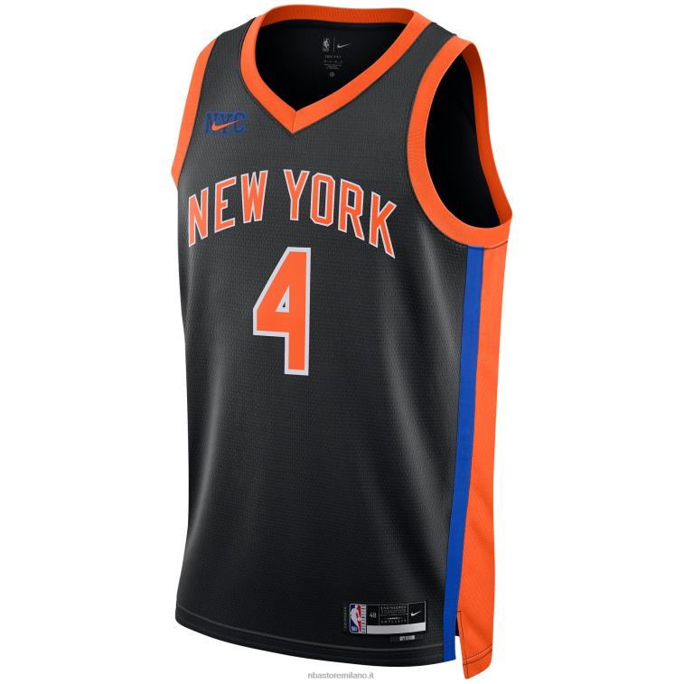 NBA 00F2L7991 new york knicks derrick rose nike maglia nera swingman