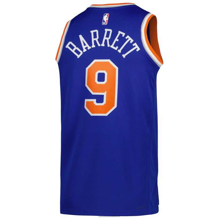 NBA 00F2L814 new york knicks rj barrett maglia nike blue swingman