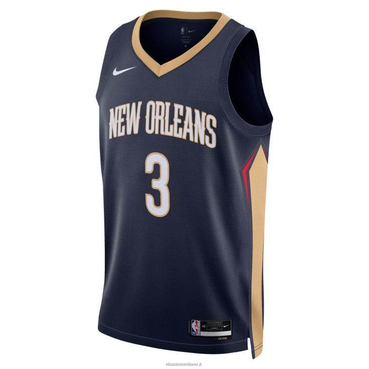 NBA 00F2L10780 new orleans pellicani c.j. mccollum maglia nike navy swingman