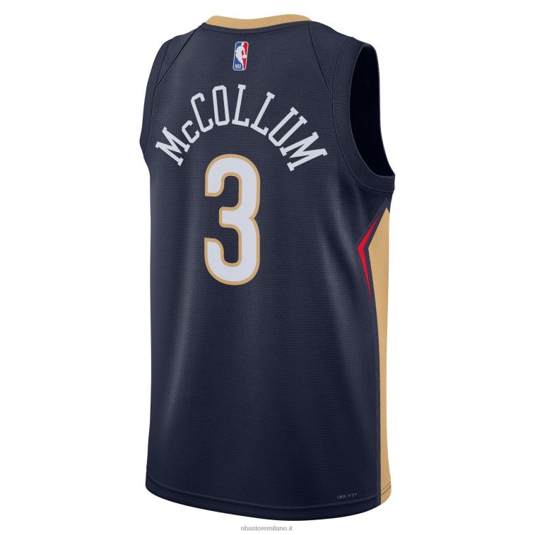 NBA 00F2L10780 new orleans pellicani c.j. mccollum maglia nike navy swingman