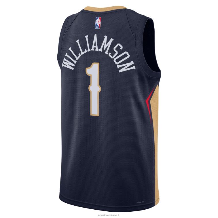 NBA 00F2L11036 new orleans pelicans zion williamson maglia nike navy swingman