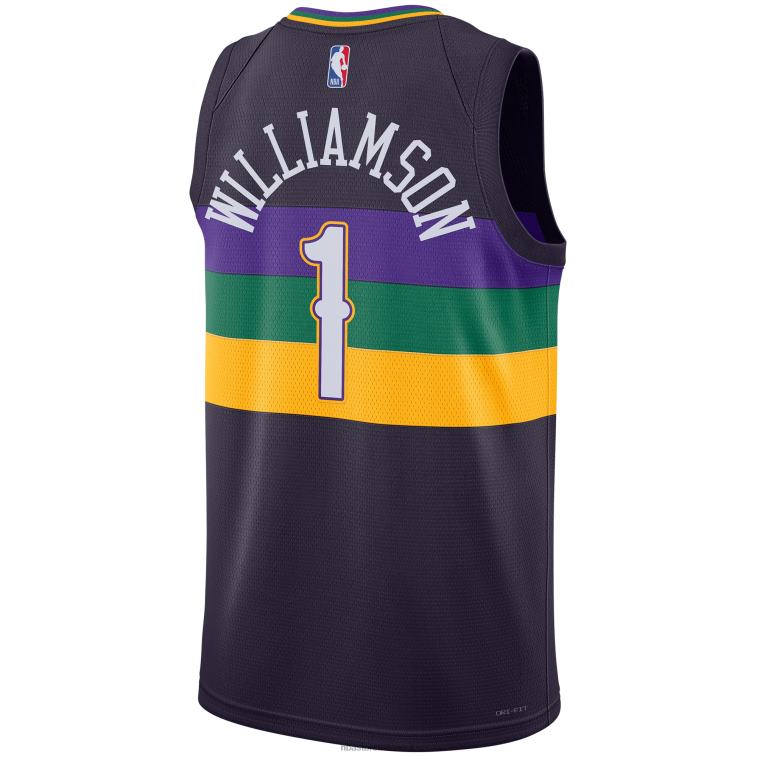 NBA 00F2L5115 new orleans pelicans zion williamson nike maglia viola swingman