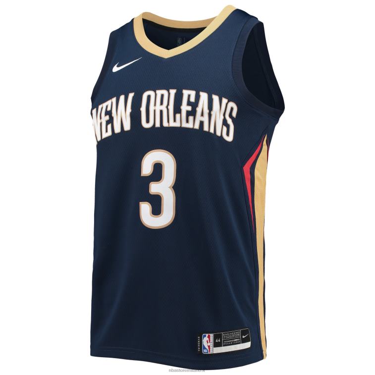 NBA 00F2L6936 new orleans pellicani c.j. mccollum maglia nike navy swingman