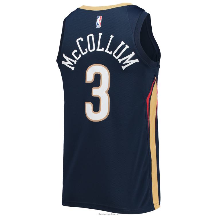 NBA 00F2L6936 new orleans pellicani c.j. mccollum maglia nike navy swingman