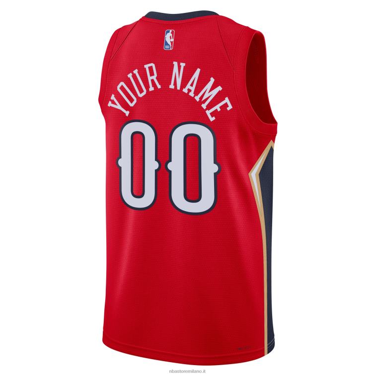 NBA 00F2L7892 new orleans pellicani jordan marca maglia rossa swingman personalizzata