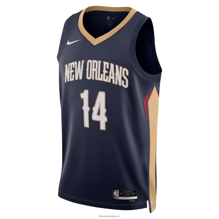 NBA 00F2L8621 new orleans pelicans brandon ingram maglia nike navy swingman
