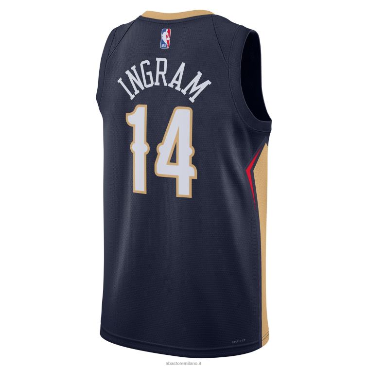 NBA 00F2L8621 new orleans pelicans brandon ingram maglia nike navy swingman