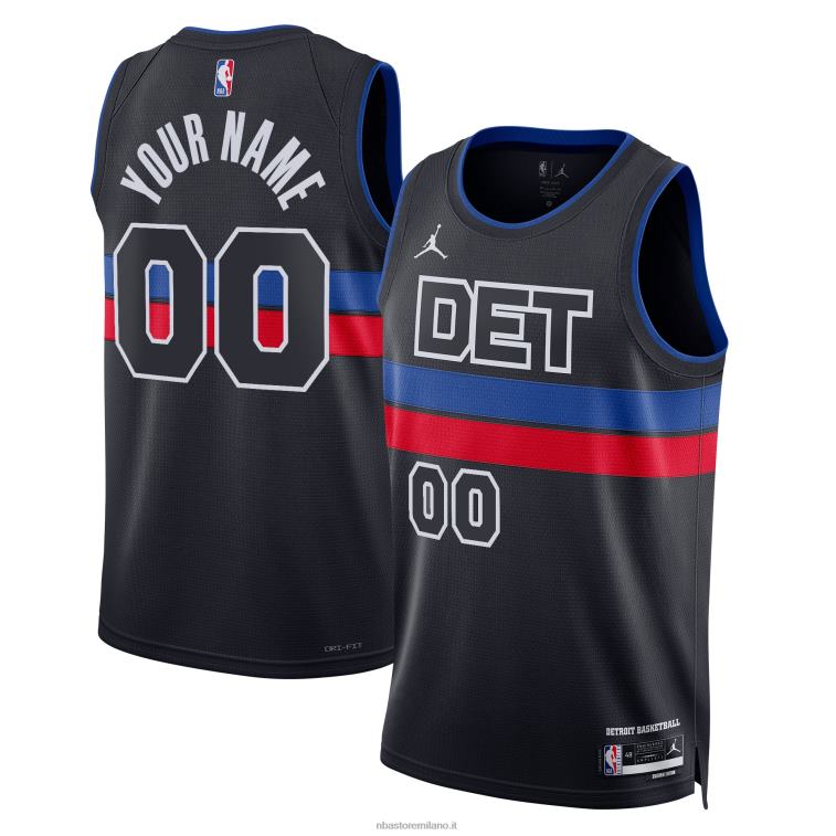 NBA 00F2L786 maglia detroit pistons jordan brand blue swingman personalizzata