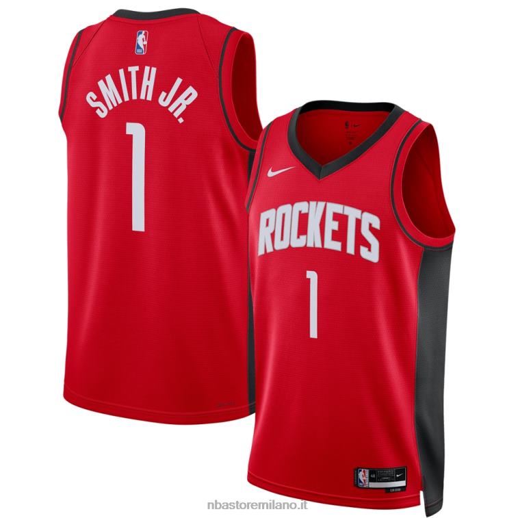 NBA 00F2L8674 Houston Rockets Jabari Smith Jr. maglia swingman nike red draft first round pick