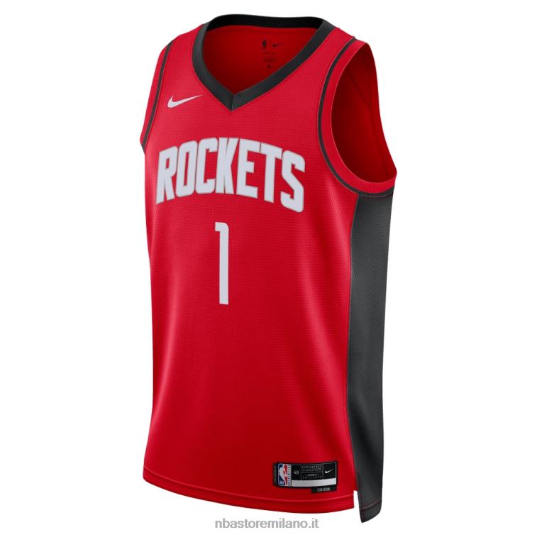 NBA 00F2L8674 Houston Rockets Jabari Smith Jr. maglia swingman nike red draft first round pick