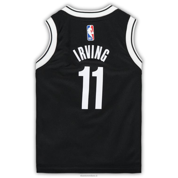 NBA 00F2L18482 bambino brooklyn nets kyrie irving nike replica maglia nera