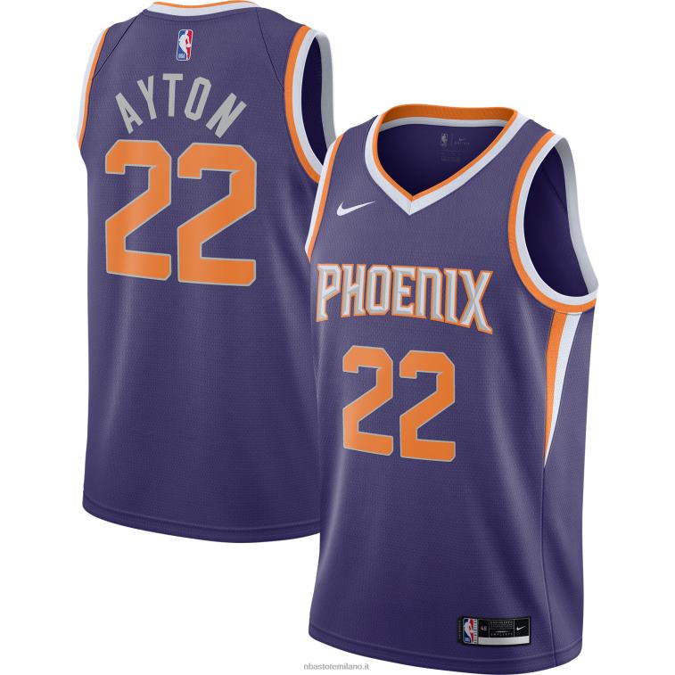 NBA 00F2L8578 phoenix suns deandre ayton maglia viola giocatore swingman nike