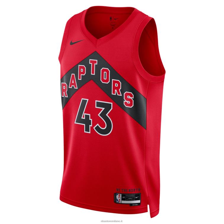 NBA 00F2L10562 toronto raptors pascal siakam maglia nike rosso swingman