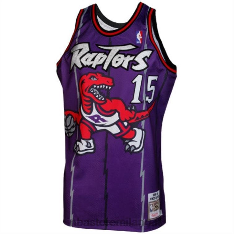 NBA 00F2L1830 mitchell & ness vince carter toronto raptors ritorno al passato maglia autentica - viola