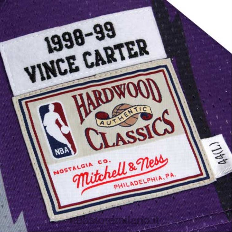 NBA 00F2L1830 mitchell & ness vince carter toronto raptors ritorno al passato maglia autentica - viola