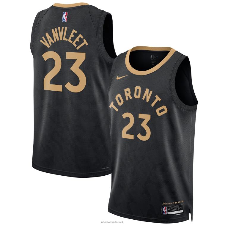 NBA 00F2L6641 toronto raptors fred vanvleet nike maglia swingman nera