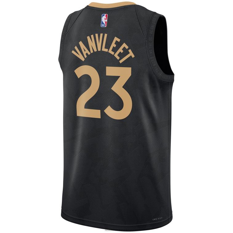 NBA 00F2L6641 toronto raptors fred vanvleet nike maglia swingman nera