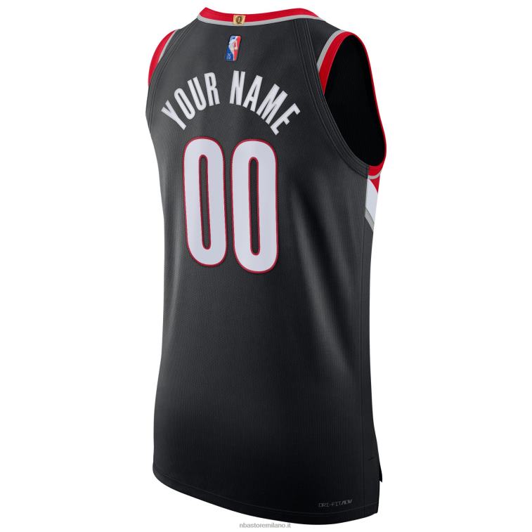NBA 00F2L2880 portland trail blazer nike black diamond swingman maglia personalizzata autentica