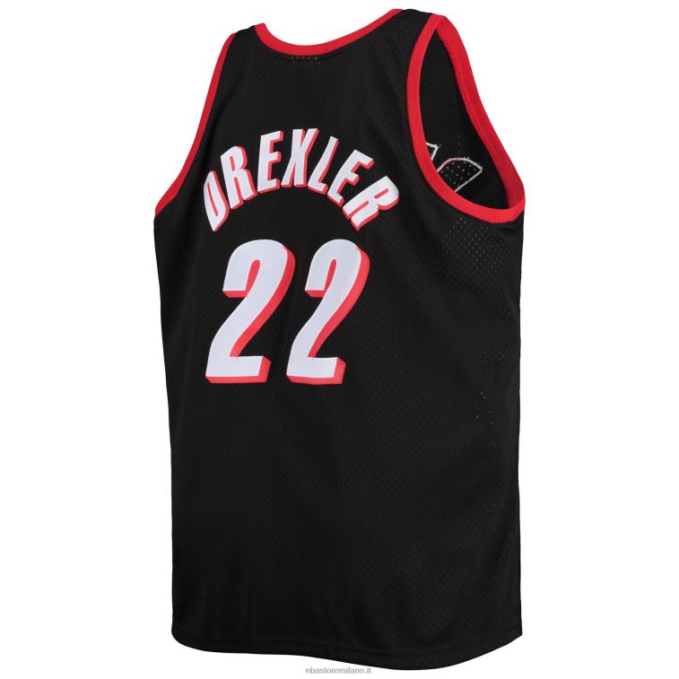 NBA 00F2L3859 portland trail blazers clyde drexler black big & tall hardwood classici maglia swingman
