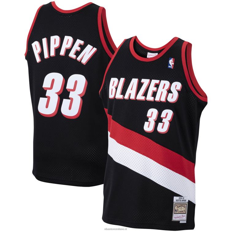 NBA 00F2L6338 portland trail blazer scottie pippen black 1999-00 hardwood classics swingman jersey